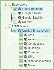 ESDL layer control